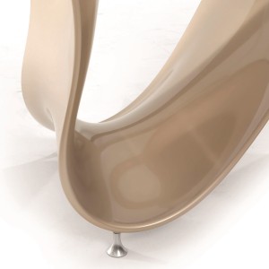 Mesa Wave fija elíptica de Tonin casa. Muebles modernos de hogar.