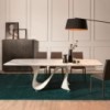 Mesa Wave Fija Redondeada de Tonin casa. Muebles modernos de hogar.