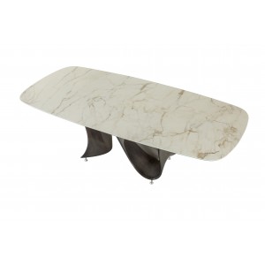 Mesa Wave Fija Redondeada de Tonin casa. Muebles modernos de hogar.