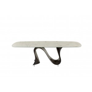 Mesa Wave Fija Redondeada de Tonin casa. Muebles modernos de hogar.