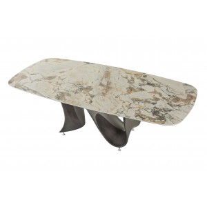 Mesa Wave Fija Redondeada de Tonin casa. Muebles modernos de hogar.