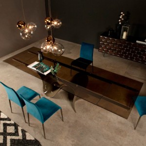 Mesa Wave extensible de Tonin casa. Muebles modernos de hogar.