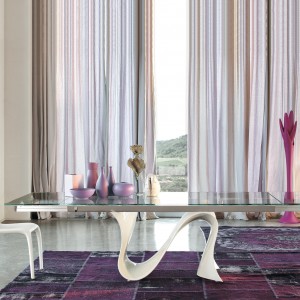Mesa Wave extensible de Tonin casa. Muebles modernos de hogar.