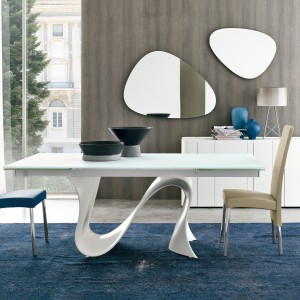 Mesa Wave extensible de Tonin casa. Muebles modernos de hogar.
