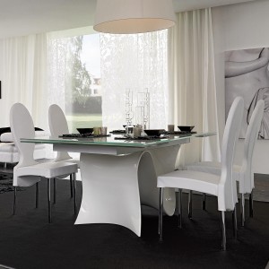 Mesa Wave extensible de Tonin casa. Muebles modernos de hogar.