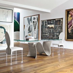Mesa Wave extensible de Tonin casa. Muebles modernos de hogar.