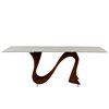 Mesa Wave fija rectangular de Tonin casa. Muebles modernos de hogar.