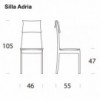 Silla Adria de Tonin casa. Muebles modernos de hogar.