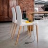 Silla Aragona de Tonin casa. Muebles modernos de hogar.