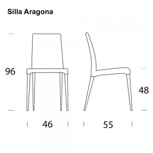 Silla Aragona de Tonin casa. Muebles modernos de hogar.