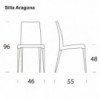 Silla Aragona de Tonin casa. Muebles modernos de hogar.