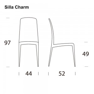 Silla Charm de Tonin casa. Muebles modernos de hogar.