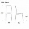 Silla Charm de Tonin casa. Muebles modernos de hogar.