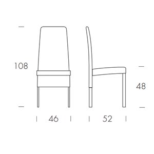 Silla Charonne de Tonin casa. Muebles modernos de hogar.