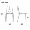 Silla Hole Metal de Tonin casa. Muebles modernos de hogar.
