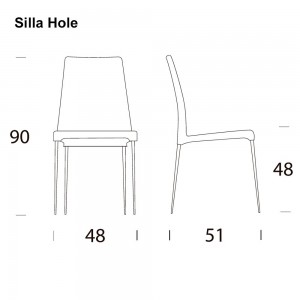 Silla Kosmos de Tonin casa. Muebles modernos de hogar.