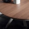 Mesa extensible Emisfero Legno de comedor o salón de Ozzio design.