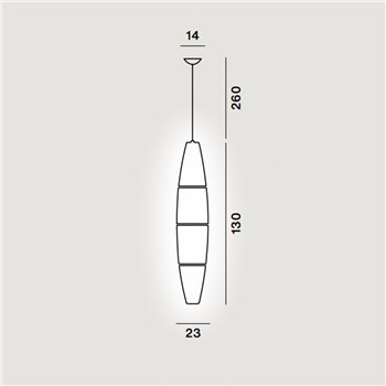 Lámpara de suspensión Havana de Foscarini. Lámparas de diseño modernas.