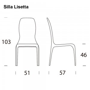 Silla Lisetta de Tonin casa. Muebles modernos de hogar.