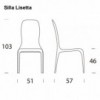 Silla Lisetta de Tonin casa. Muebles modernos de hogar.