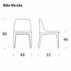 Silla Mivida de Tonin casa. Muebles modernos de hogar.