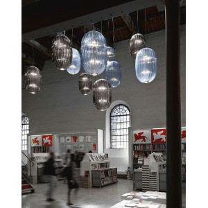 Lámpara suspensión Plass Grande Foscarini. Lampara moderna para salón.