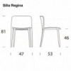 Silla Regina de Tonin casa. Muebles modernos de hogar.
