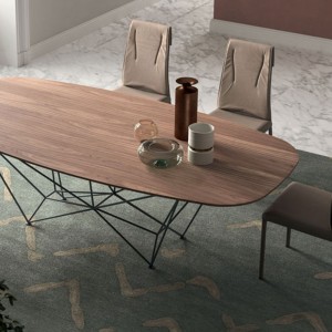 Mesa Fil8 Fija de Ozzio design. Mesa moderna de comedor Fija.