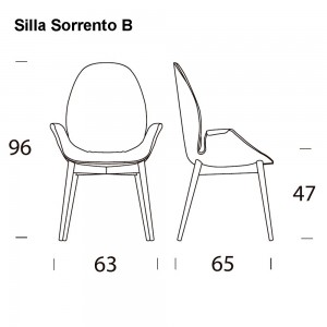 Sillón Sorrento Madera de Tonin casa. Muebles modernos de hogar.