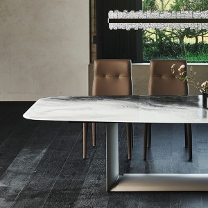 Mesa Dragon CrystalArt de Cattelan Italia. Mesa de comedor. Mesas de cristal.