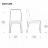Silla Cleo de Tonin casa. Muebles modernos de hogar.