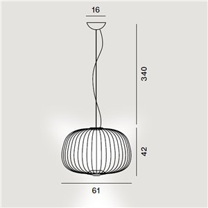 Lámpara suspensión Spokes 3 Foscarini