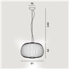 Lámpara suspensión Spokes 3 Foscarini