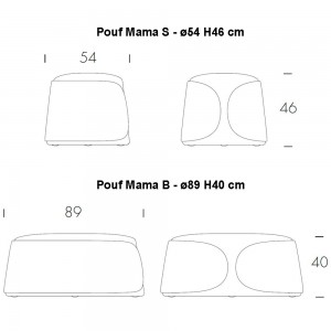 Pouf Mama de Tonin casa. Muebles modernos de hogar.