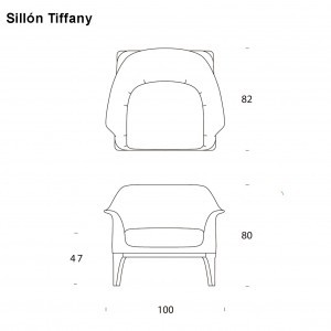 Sillón Tiffany de Tonin casa. Muebles modernos de hogar.