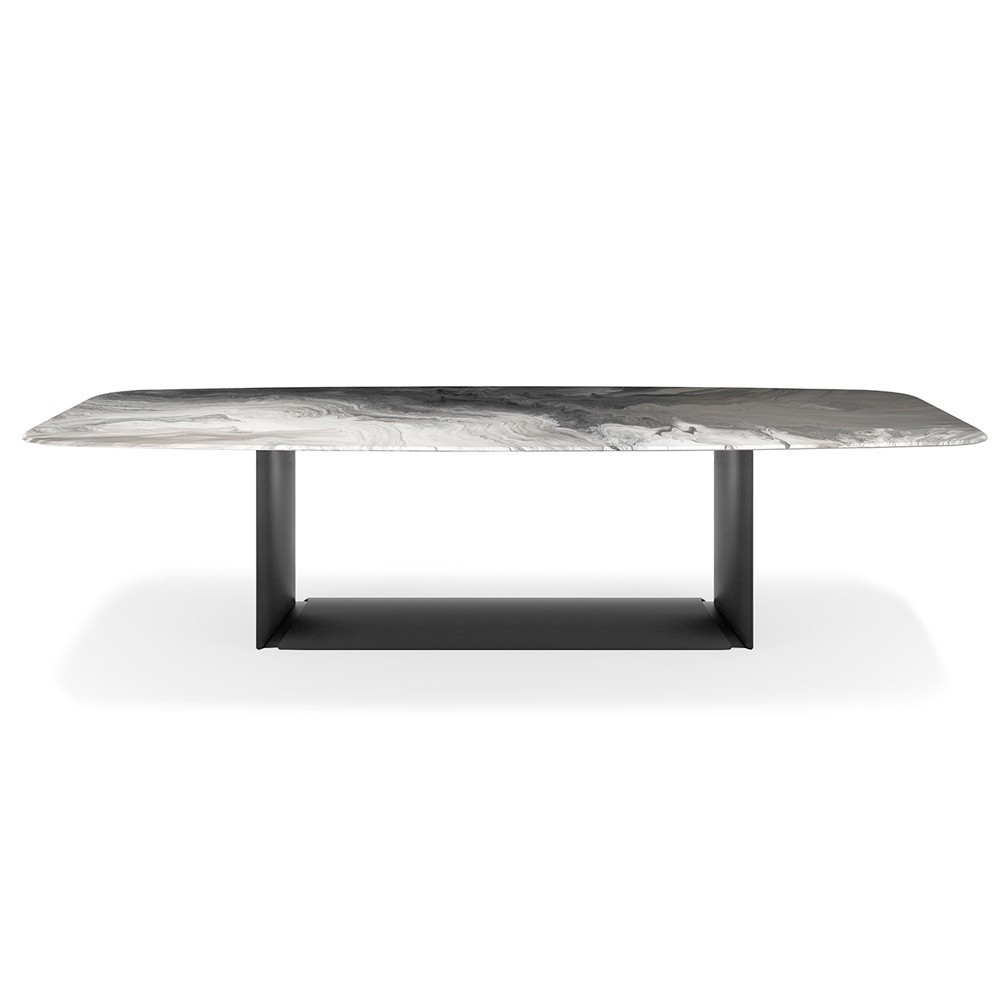 Mesa Dragon CrystalArt de Cattelan Italia. Mesa de comedor. Mesas de cristal.