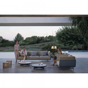 Sillón para exterior Onde de Gandia Blasco. Diseño moderno para jardines y terrazas.