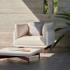 Sillón para exterior Onde de Gandia Blasco. Diseño moderno para jardines y terrazas.