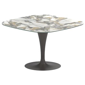 Mesa comedor extensible Bravo con fuerte personalidad de Ozzio Design.