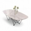 Mesa Fil8 Cerámica de Ozzio design. Mesa ovalada de comedor Fija.