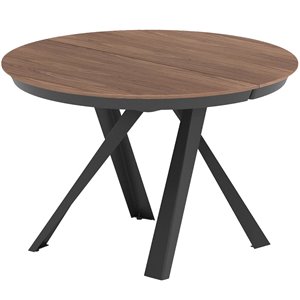 Mesa extensible Emisfero Legno de comedor o salón de Ozzio design.