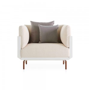 Sillón para exterior Onde de Gandia Blasco. Diseño moderno para jardines y terrazas.