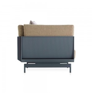 Sillón para exterior Onde de Gandia Blasco. Diseño moderno para jardines y terrazas.