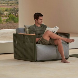 Sillón Bosc de Gandia Blasco. Diseño moderno para jardines y terrazas.