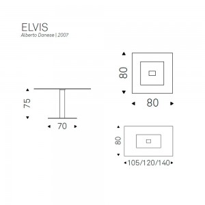 Mesa Elvis de Cattelan Italia. Muebles modernos italianos. Mesas de cristal.