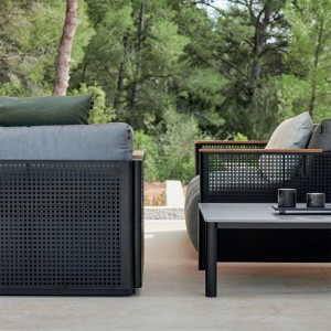 Sofá modular 6 Bosc esquinero de Gandia Blasco. Diseño moderno para exterior.