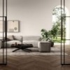 Puff Cubix de Ozzio design. Estructura metálica tapizada en terciopelo o ecopiel
