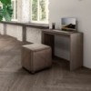 Puff Cubix de Ozzio design. Estructura metálica tapizada en terciopelo o ecopiel