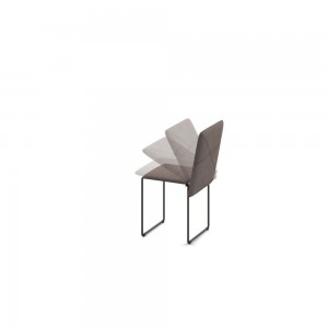 Puff Cubix de Ozzio design. Estructura metálica tapizada en terciopelo o ecopiel