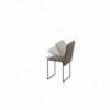Puff Cubix de Ozzio design. Estructura metálica tapizada en terciopelo o ecopiel